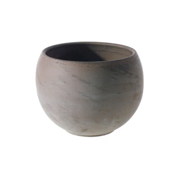 Dark Basalt Luna Sphere planter | Flora
